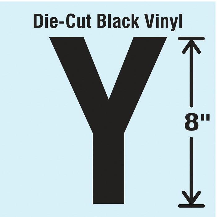 K8341 Letter Label Vinyl 8 in H 4-3/4 in W