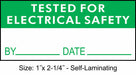 Inspection Labl 1x2.25in Polyester PK225