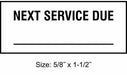 Inspection Label ENG Maintenance PK350
