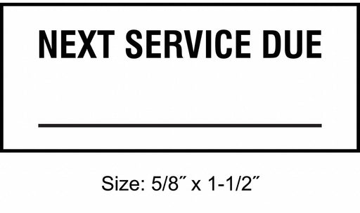 MaintenanceLabel Black/White PK350