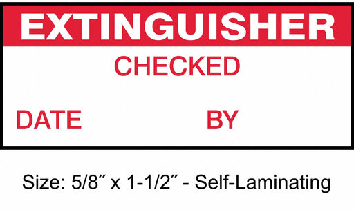 Inspection Label ENG Maintenance PK350