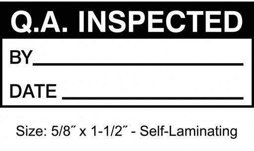 InspectionLabel Black/White PK350