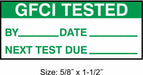 Inspection Label ENG Maintenance PK350