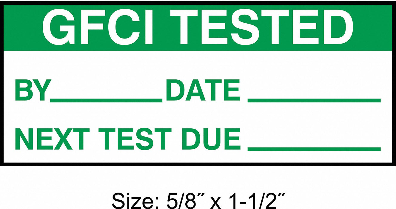 MaintenanceLabel White/Green PK350
