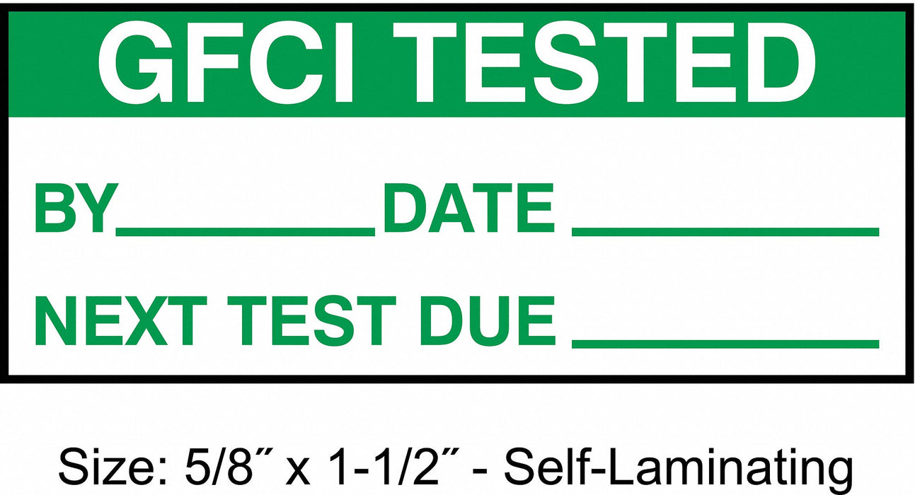 Inspection Label ENG Maintenance PK350