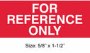 CalibrationLabel White/Red PK350
