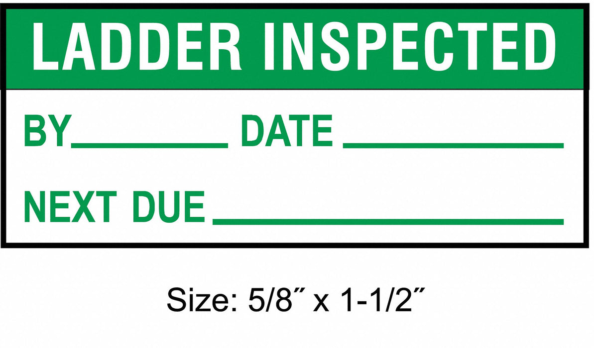 MaintenanceLabel Green/White PK350