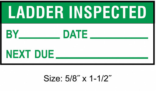MaintenanceLabel Green/White PK350