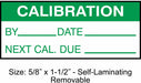 CalibrationLabel Green/White PK350