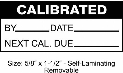 CalibrationLabel White/Black PK350