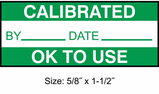 CalibrationLabel White/Green PK350