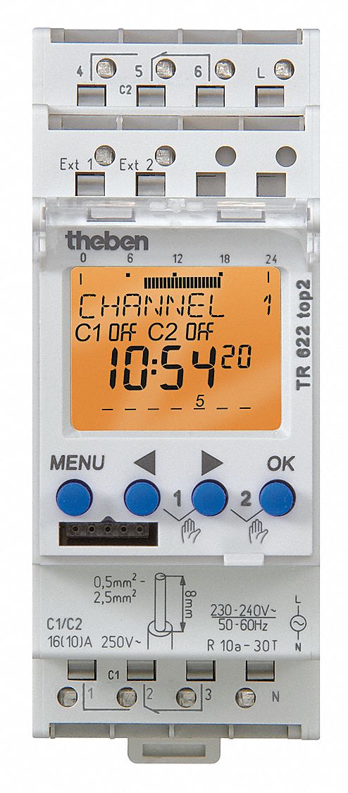 Electronic Timer Gray Plastic