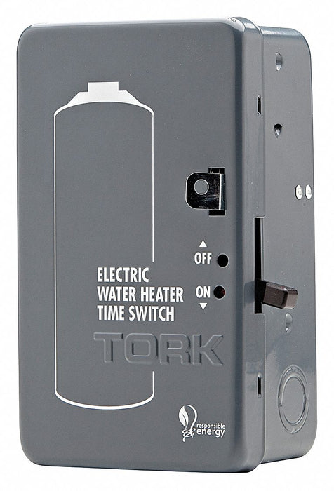 Electromechanical Timer 24 hr Gray Steel