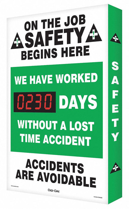 Electronic Scoreboard 28in x 20in White