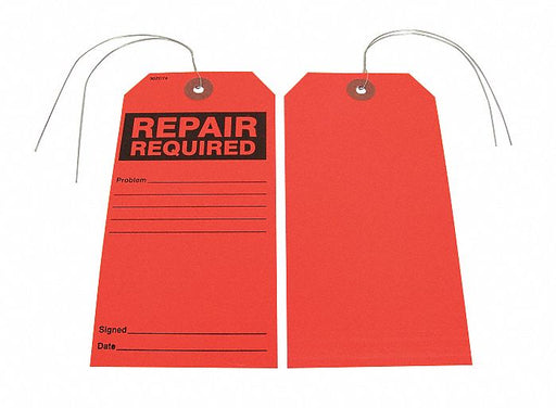 Tag Orange Paper 5-3/4inH 2-7/8inW PK25