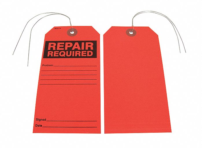Tag Orange Paper 5-3/4inH 2-7/8inW PK25