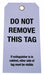 Tag White 5-3/4inH 2-7/8inW PK25