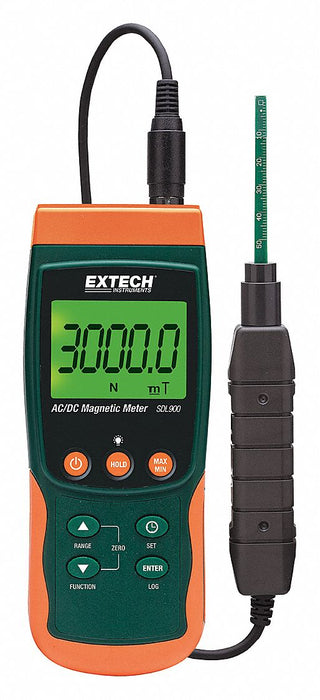 AC/DC Magnetic Meter/Data Logger LCD