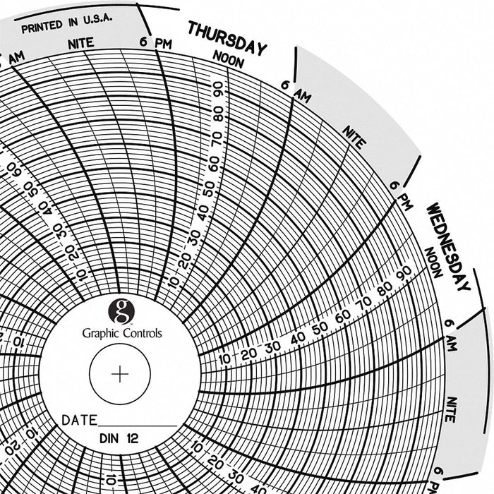 M6758 Circular Paper Chart 7 day 60 pkg