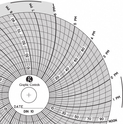 J2663 Circular Paper Chart 24 hr 60 pkg