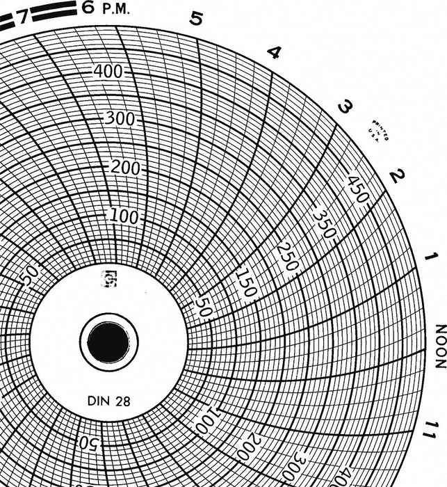 J2662 Circular Paper Chart 24 hr 60 pkg