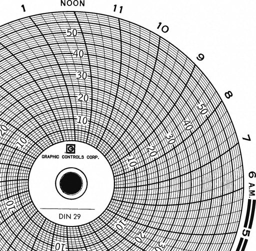 J2662 Circular Paper Chart 24 hr 60 pkg