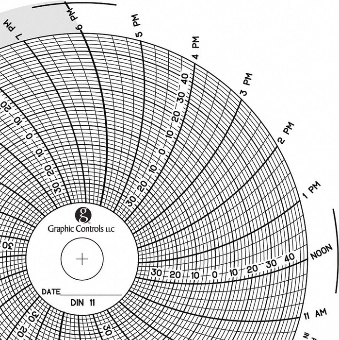 J2663 Circular Paper Chart 24 hr 60 pkg