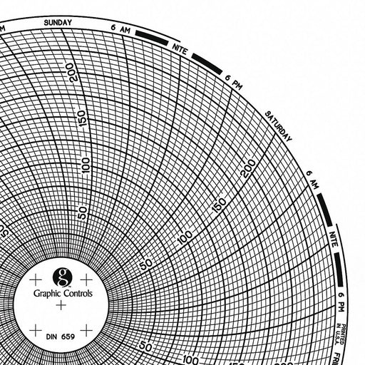 M6768 Circular Paper Chart 7 day 60 pkg