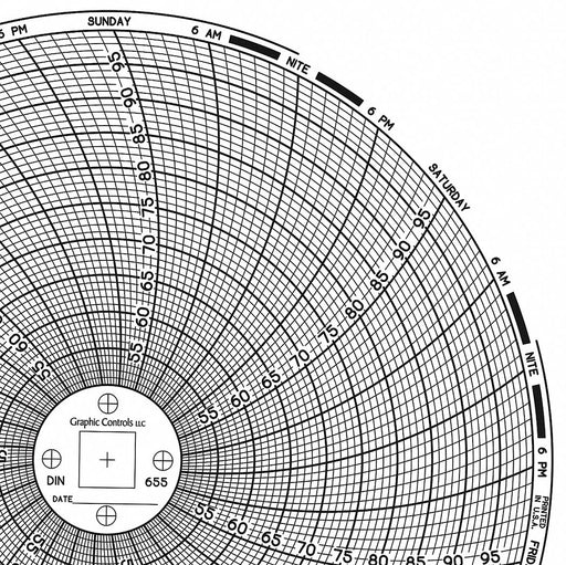 M6768 Circular Paper Chart 7 day 60 pkg