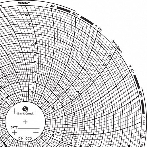 J2665 Circular Paper Chart 7 day 60 pkg