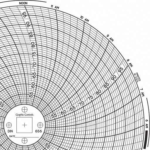 M6769 Circular Paper Chart 24 hr 60 pkg