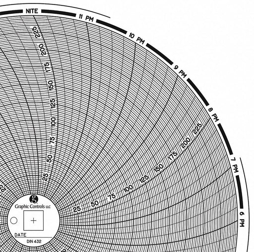 M6777 Circular Paper Chart 24 hr 60 pkg