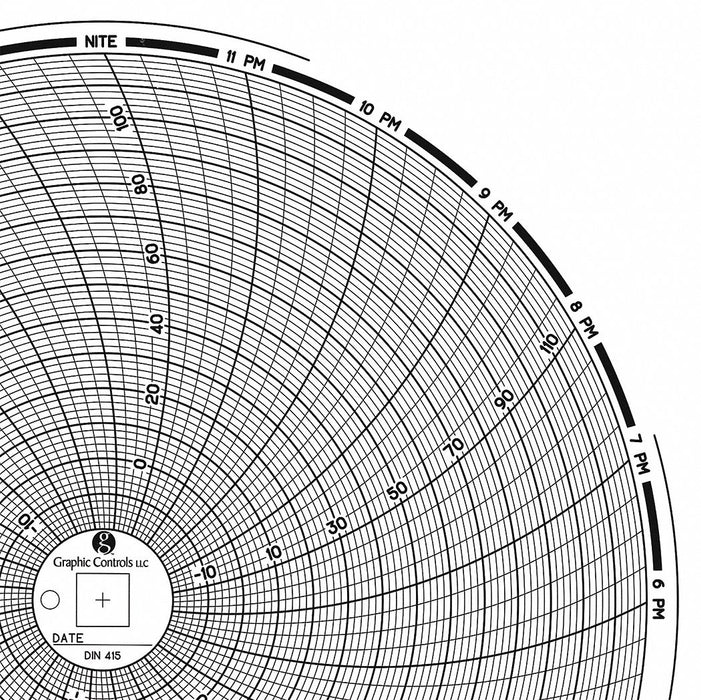 M6777 Circular Paper Chart 24 hr 60 pkg