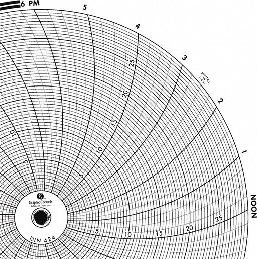 J2678 Circular Paper Chart 24 hr 60 pkg