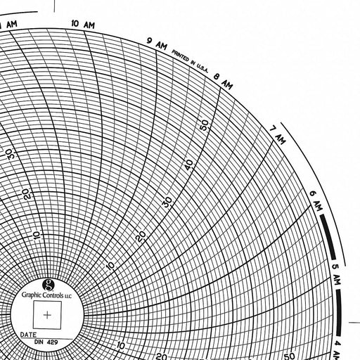 J2678 Circular Paper Chart 24 hr 60 pkg