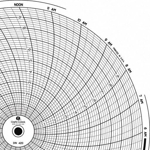 J2678 Circular Paper Chart 24 hr 60 pkg