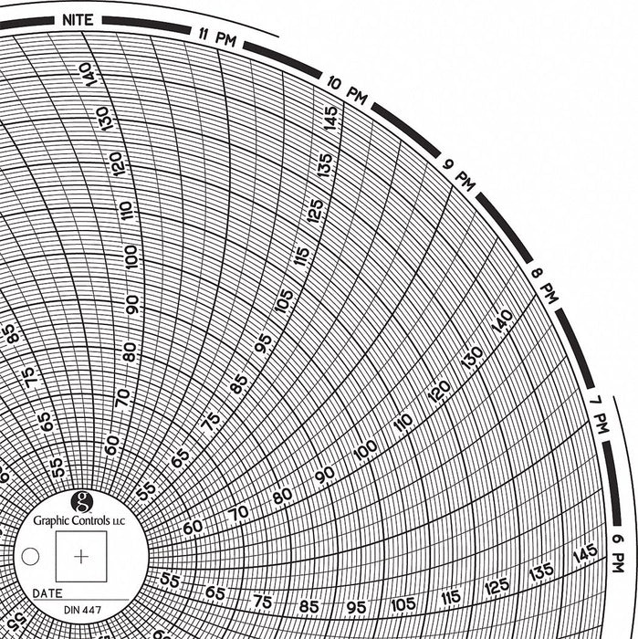 M6777 Circular Paper Chart 24 hr 60 pkg