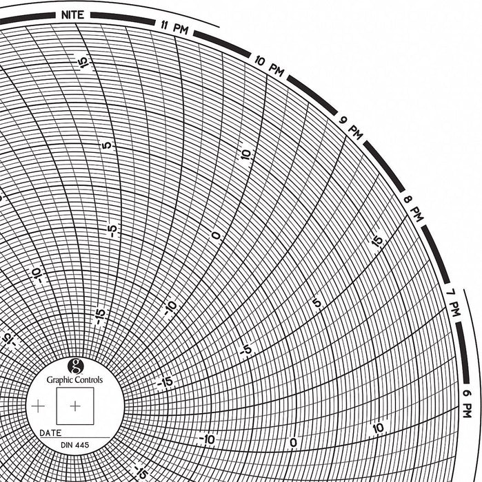 M6777 Circular Paper Chart 24 hr 60 pkg