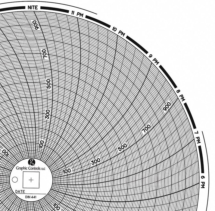 J2678 Circular Paper Chart 24 hr 60 pkg