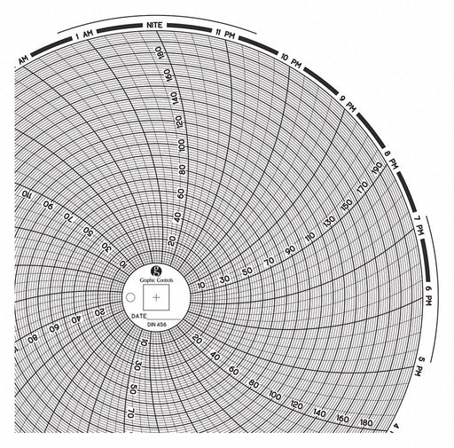 J2678 Circular Paper Chart 24 hr 60 pkg