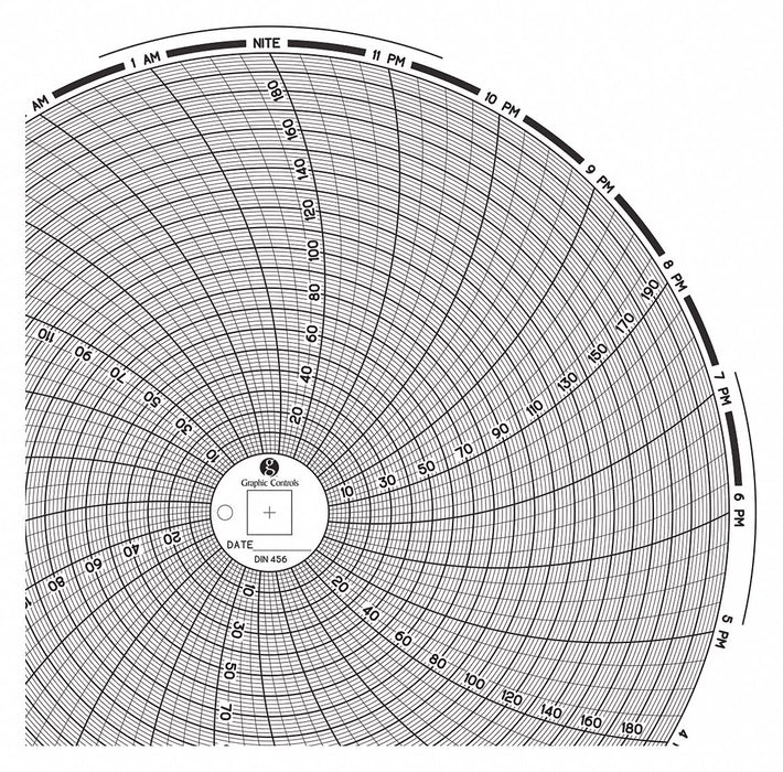 J2678 Circular Paper Chart 24 hr 60 pkg