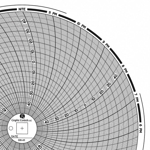 M6777 Circular Paper Chart 24 hr 60 pkg