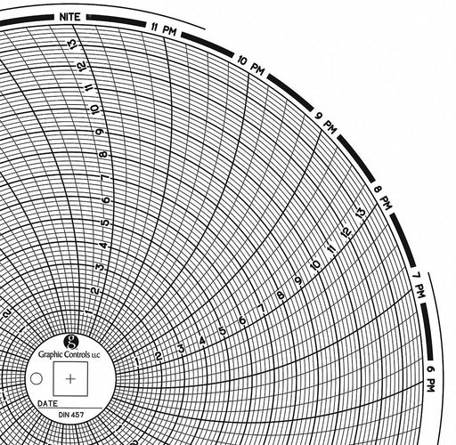 J2678 Circular Paper Chart 24 hr 60 pkg
