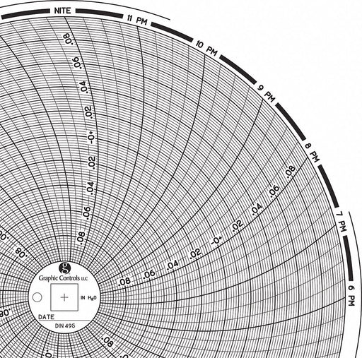 J2678 Circular Paper Chart 24 hr 60 pkg