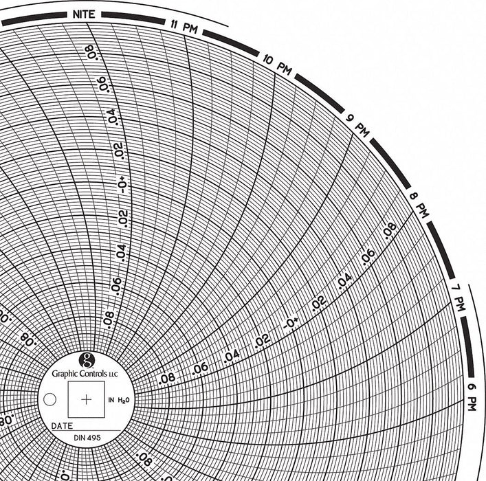 J2678 Circular Paper Chart 24 hr 60 pkg