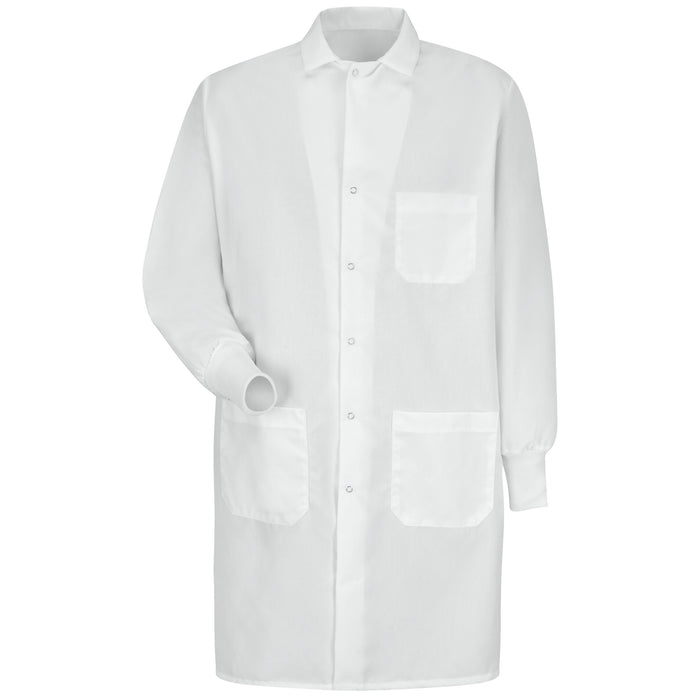 Unisex Specialized Cuffed Lab Coat with Interior Pocket