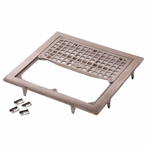 Floor Drain Nickel Bronze Square 1-1/2 H