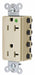Receptacle Ivory 20 A 2P3W Back 1PK