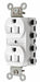 Receptacle White 15 A 2P3W Back 1PK