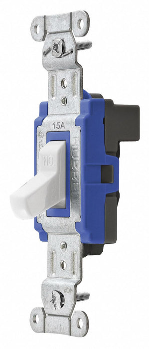 Wall Switch 3-Way 120/277V 15A Wht Toggl